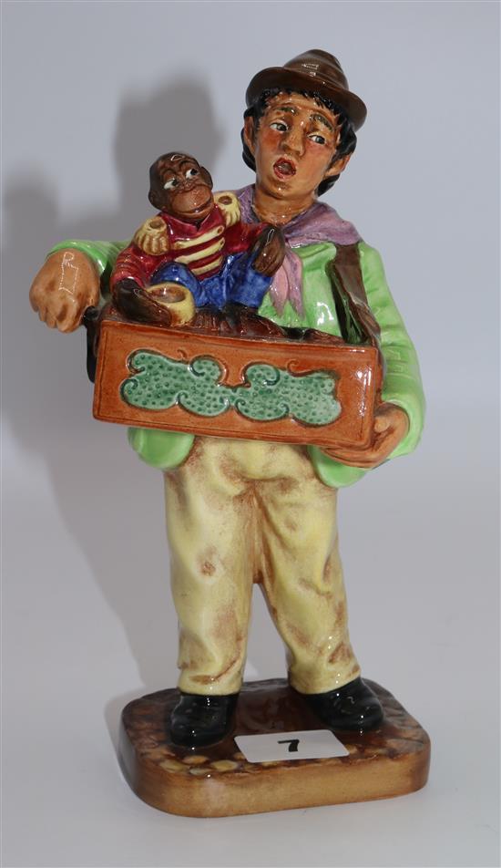 A Royal Doulton figure organ grinder HN2173